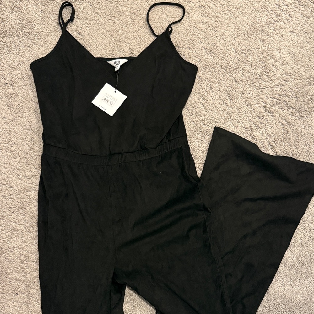JACK by bb Dakota Black Spaghetti Strap Jumpsuit